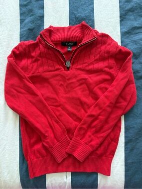 E-Land Kids' Red Half-Zip Sweater